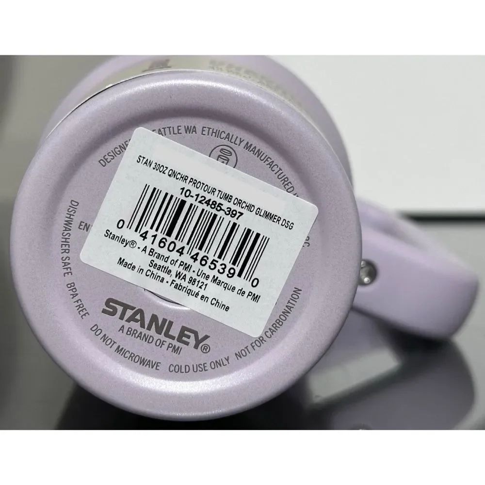 STANLEY QUENCHER PROTOUR FLIP STRAW 30OZ TUMBLER,‎ ORCHID GLIMMER - Picture 5 of 5